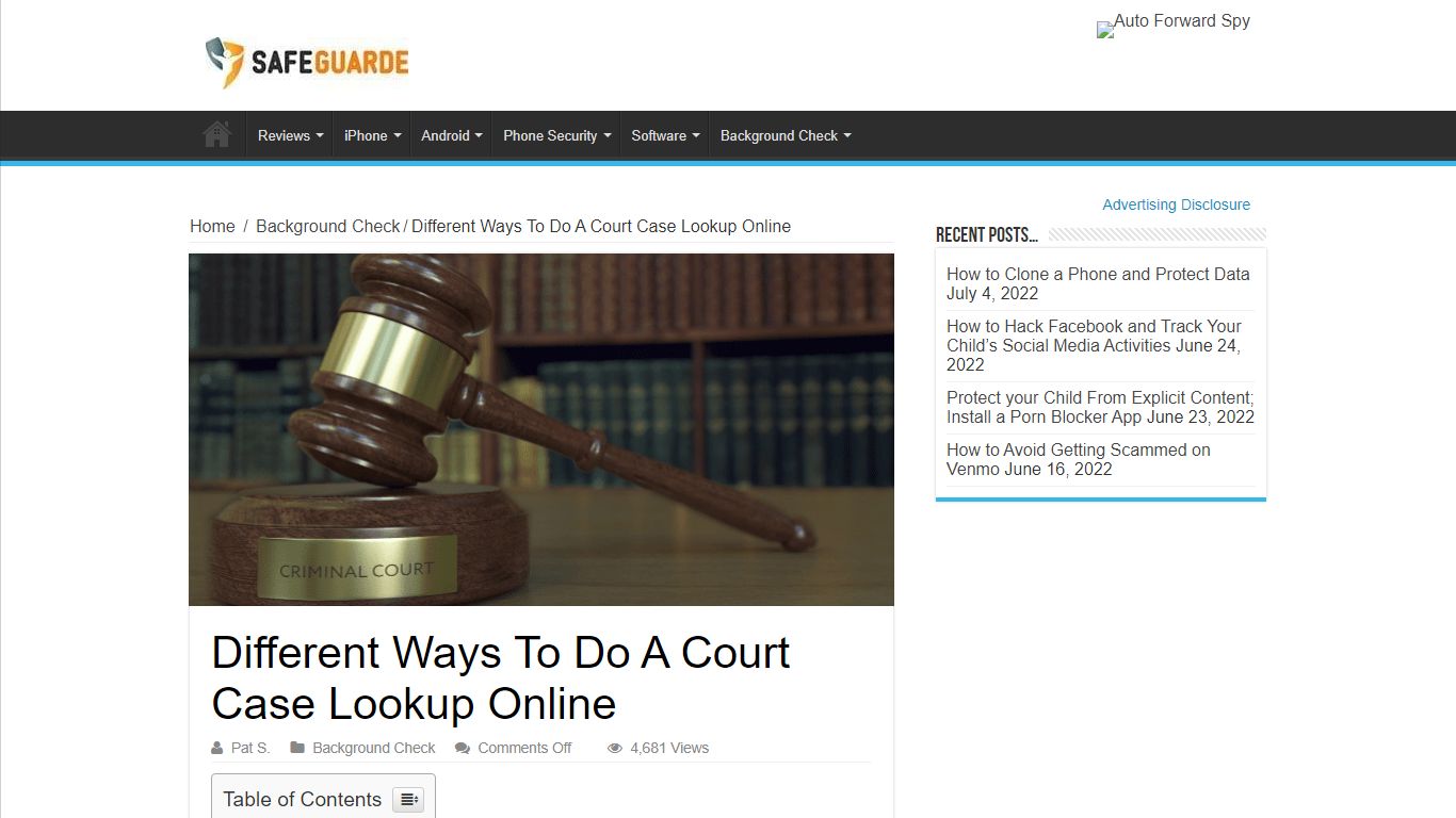 Different Ways To Do A Court Case Lookup Online - Safeguarde.com